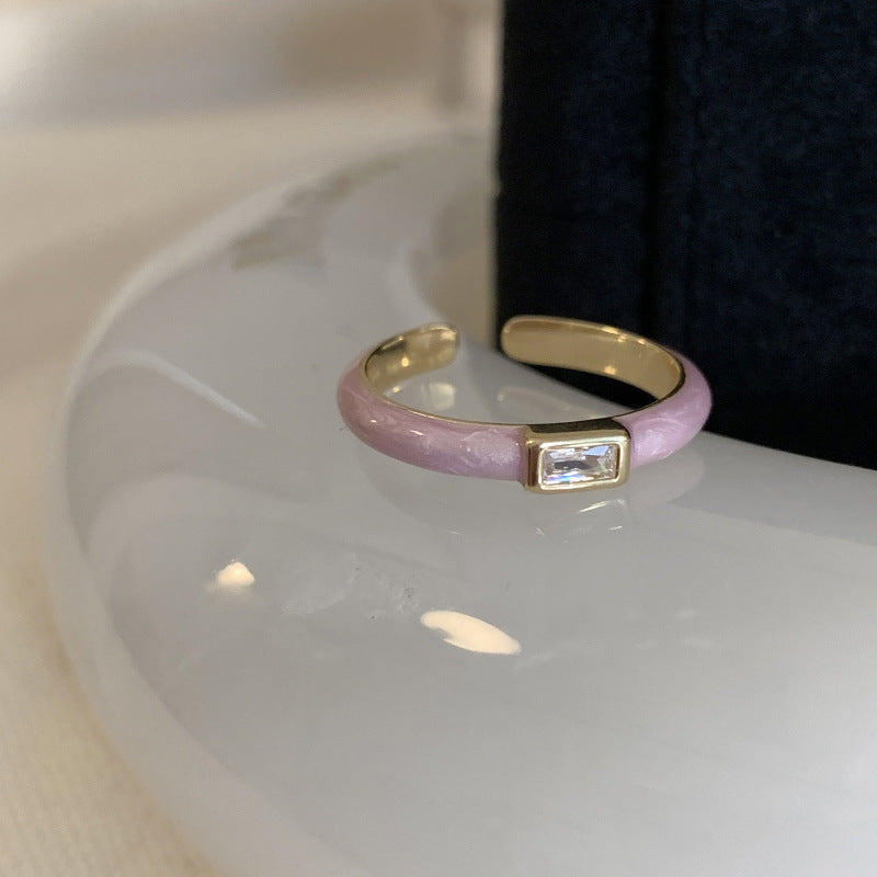 Damen Offener Ring mit elegantem Edelstein-Akzent Shop Nory