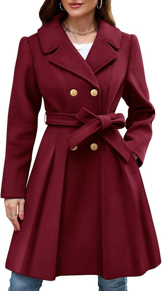 Damen Eleganter doppelreihiger Mantel