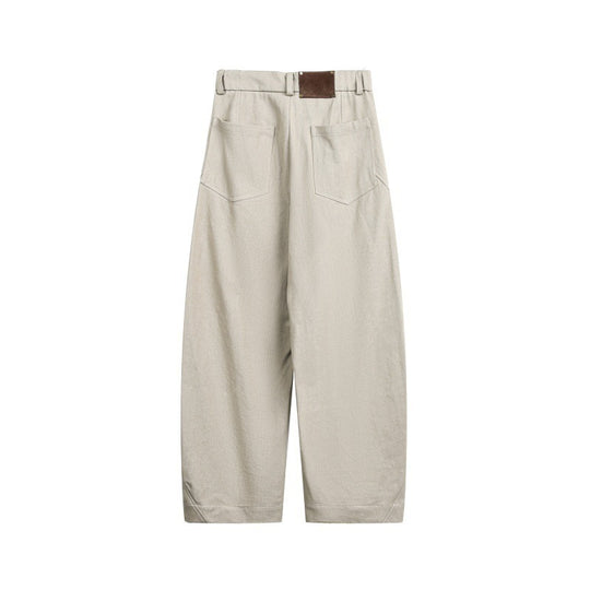 Unisex Weite Cropped-Cargohose mit hoher Taille und Utility-Taschen Shop Nory
