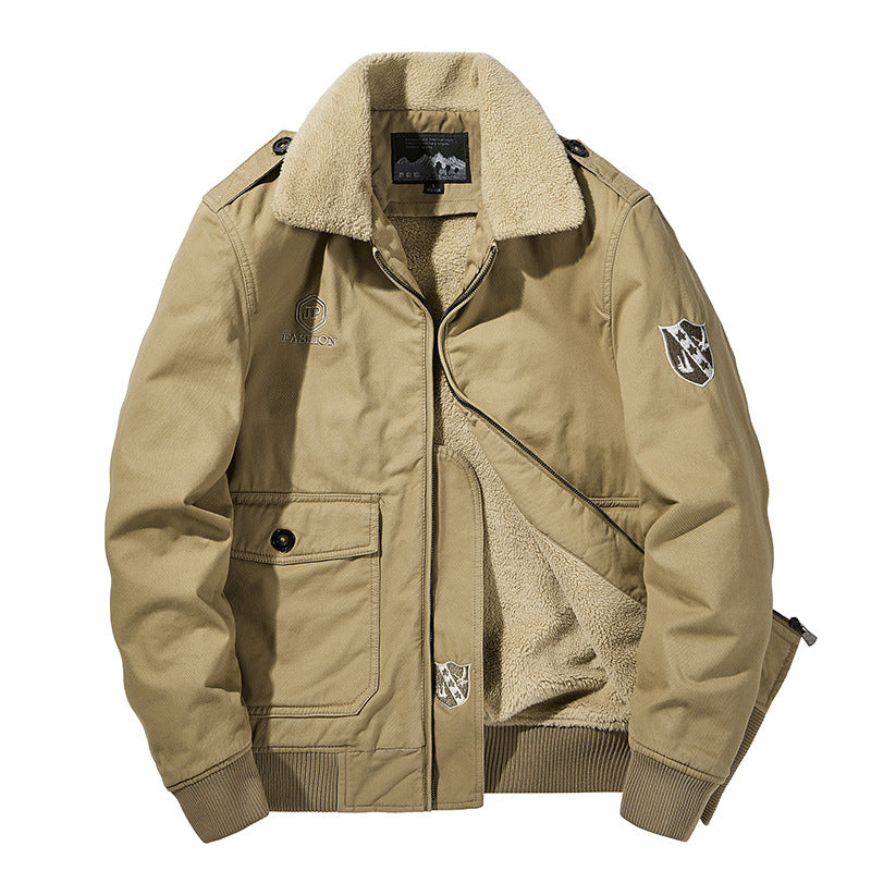 Herren Warme Übergangsjacke mit Fleece-Innenfutter Shop Nory