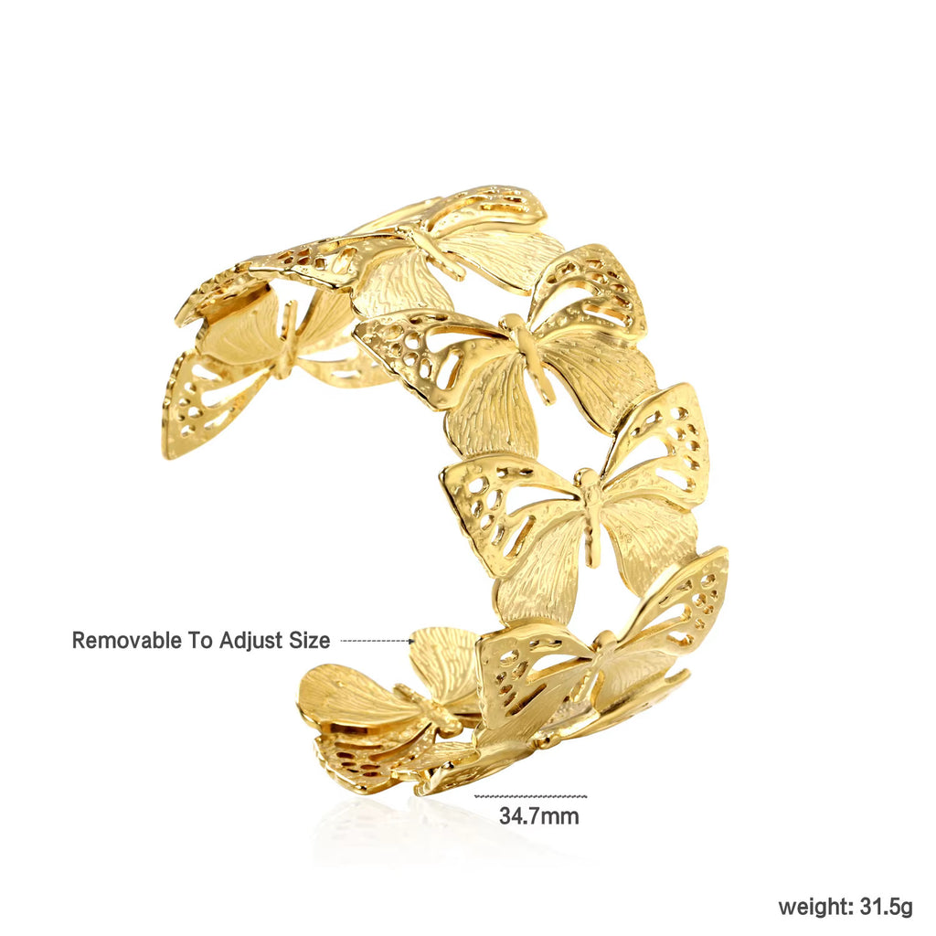 Damen Armreif mit geschwungenem Design und hochwertiger Goldbeschichtung Shop Nory