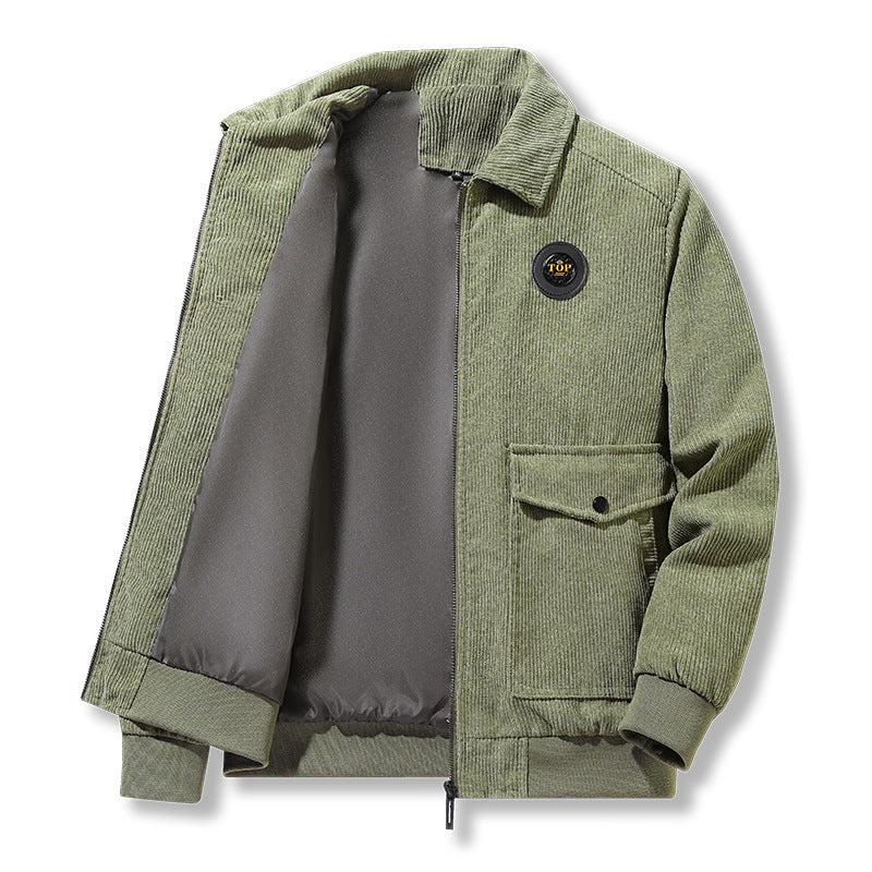 Herren Cordjacke mit praktischem Zip Shop Nory