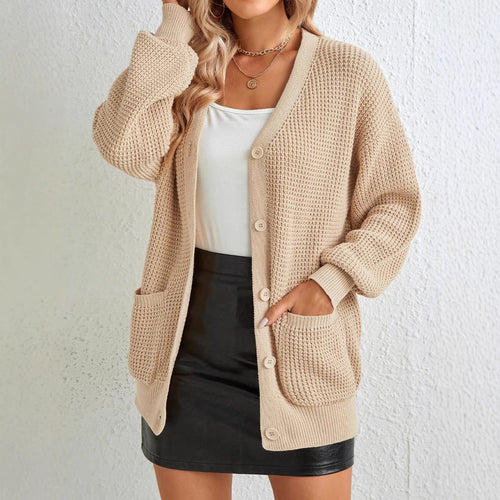 Damen Grobstrick Cardigan