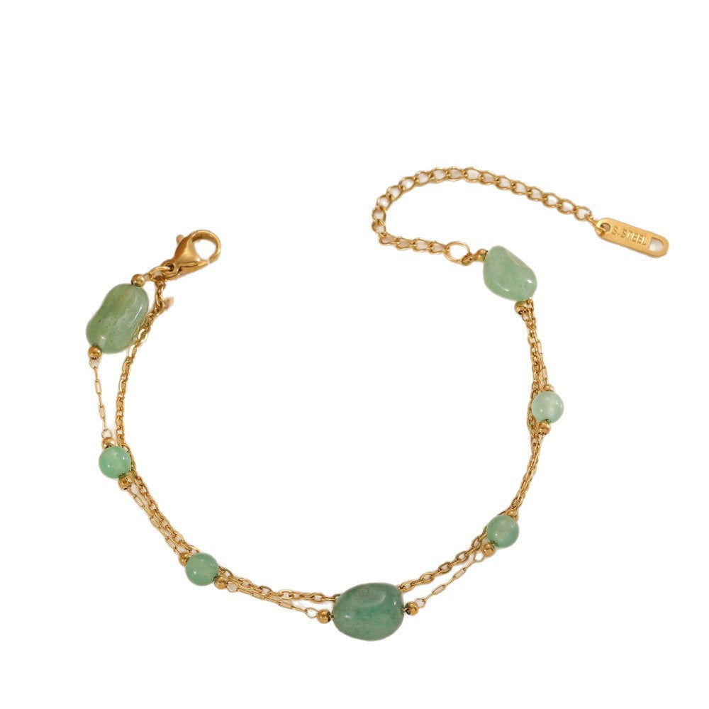 Damen Glücksblatt-Armband aus hochwertigem Edelstahl Shop Nory