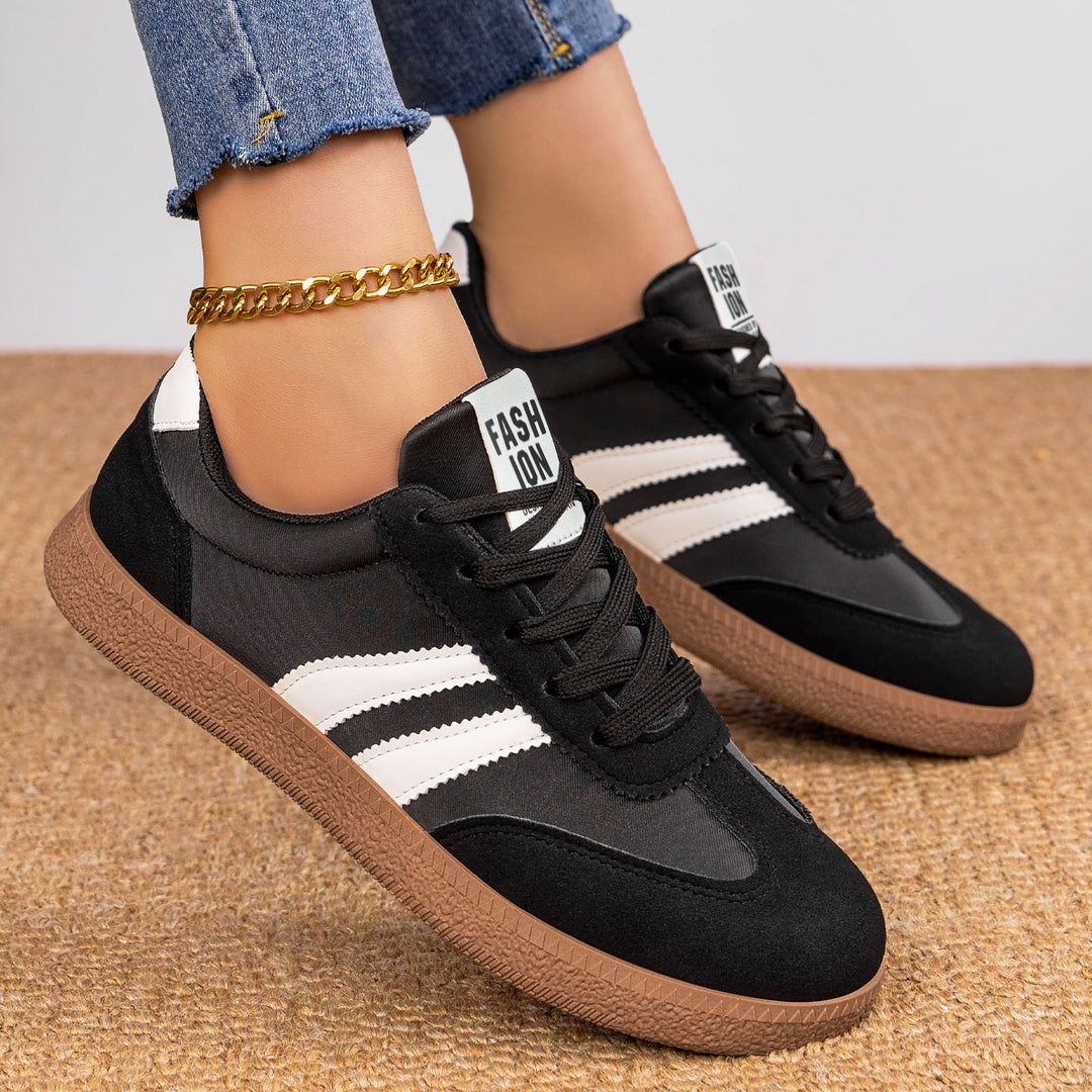 Damen Modische Sneakers mit eleganter Sohle und atmungsaktiver Oberfläche