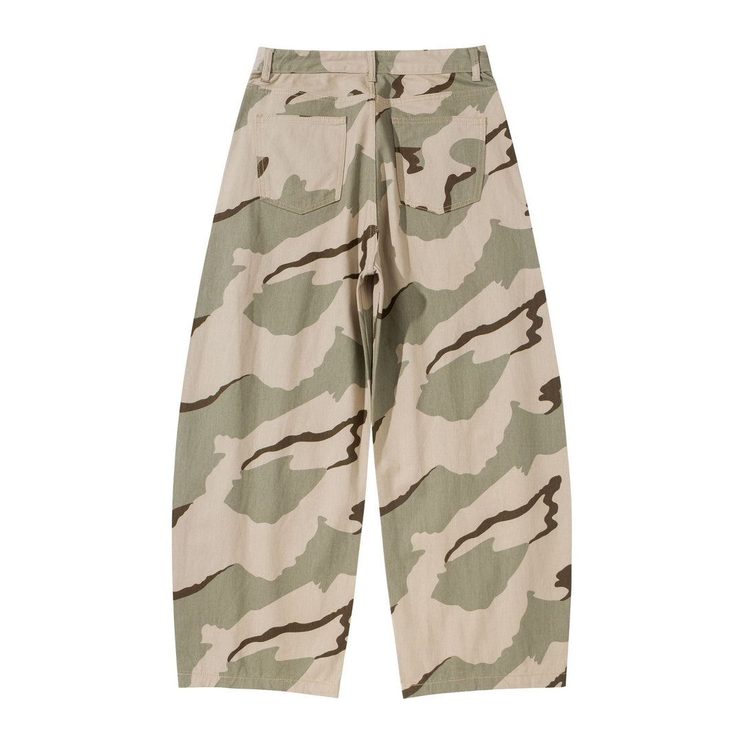 Damen Weite Cropped Cargohose im Camouflage Utility‑Look Shop Nory