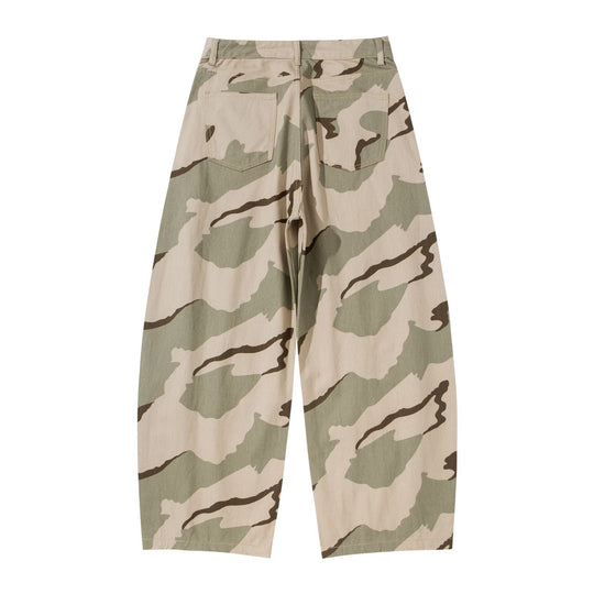 Damen Weite Cropped Cargohose im Camouflage Utility‑Look Shop Nory