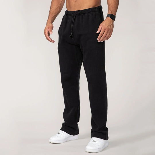 Herren nan Straight‑Leg Sweatpants aus French‑Terry mit elastischem Komfortbund und Kordelzug Shop Nory