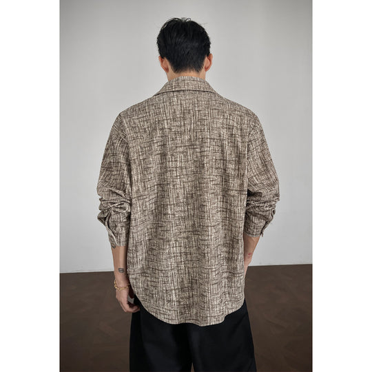 Herren Strukturierte Freizeit-Bluse Shop Nory