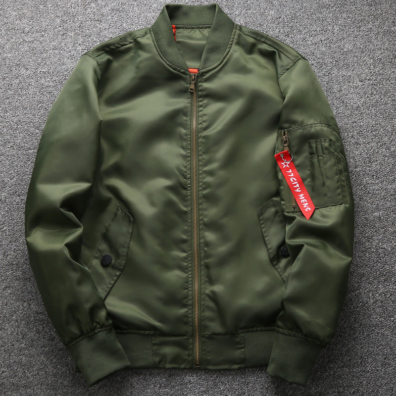 Herren Nylon-Bomberjacke mit Ärmeltasche, gerippten Bündchen und Utility-Details Shop Nory