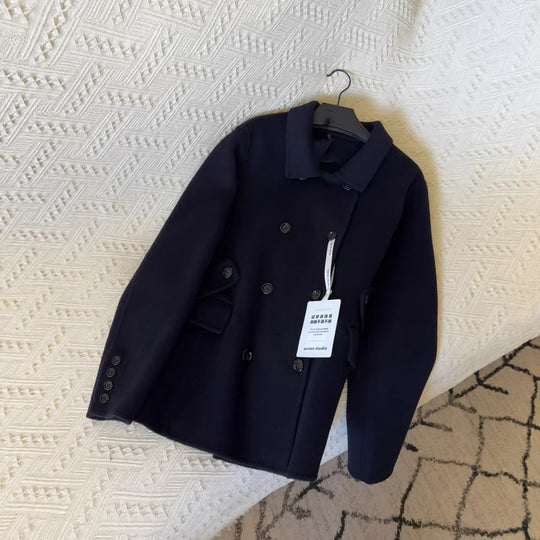 Damen Elegante doppeltbreasted Jacke Shop Nory