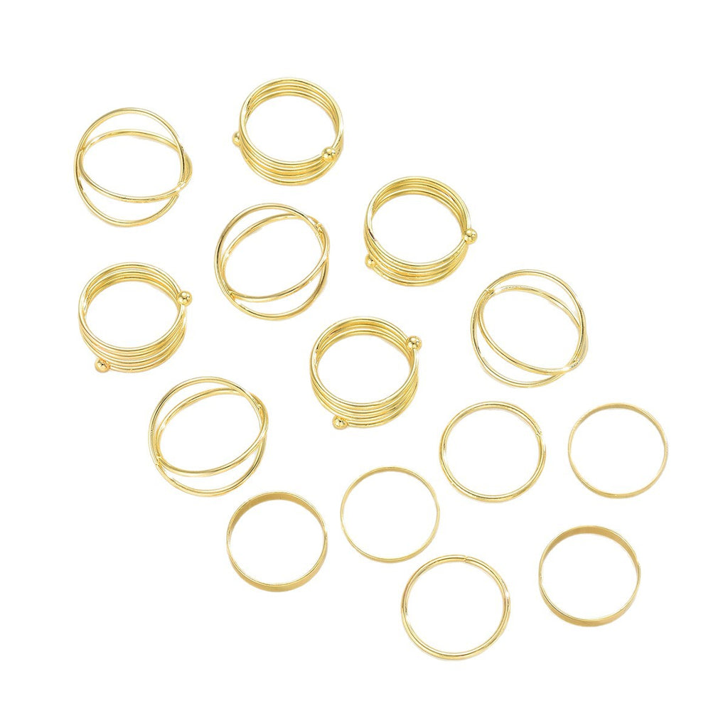 Damen Ring-Set mit abwechslungsreichen strukturierten Designs Shop Nory