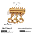 Damen Anhänger mit dreifachem Karabinerverschluss aus hochwertigem Edelstahl Shop Nory