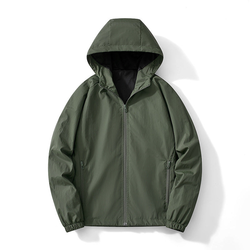 Herren Ultraleichter Kapuzen-Windbreaker mit atmungsaktivem Mesh‑Futter und verdecktem Reißverschluss Shop Nory