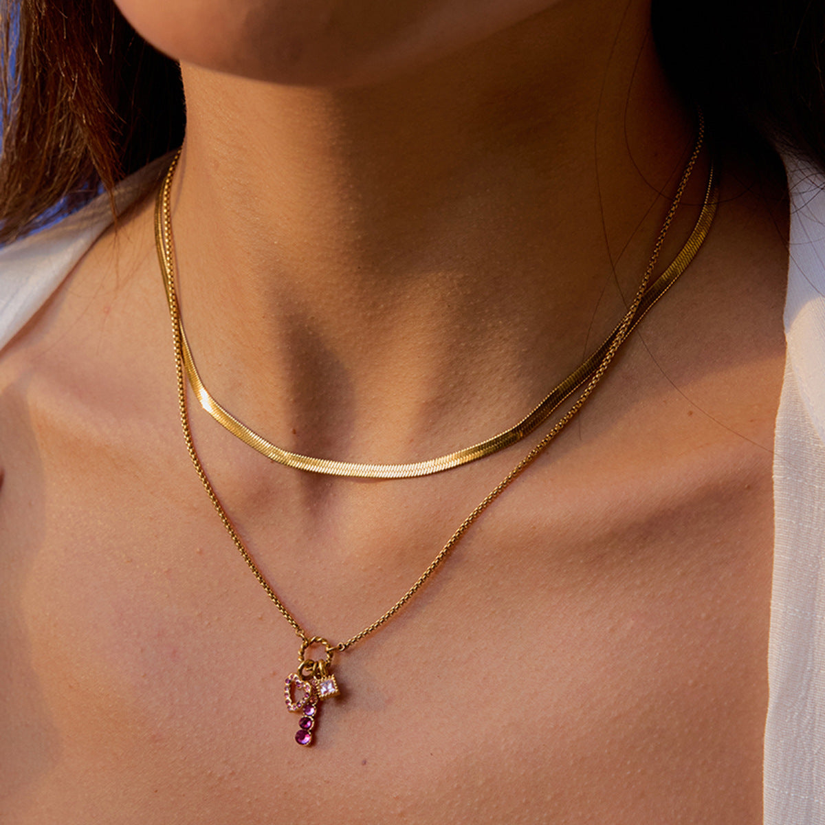 Damen Halskette mit hochwertigem, hypoallergenem Edelstahl und modernem Design Shop Nory