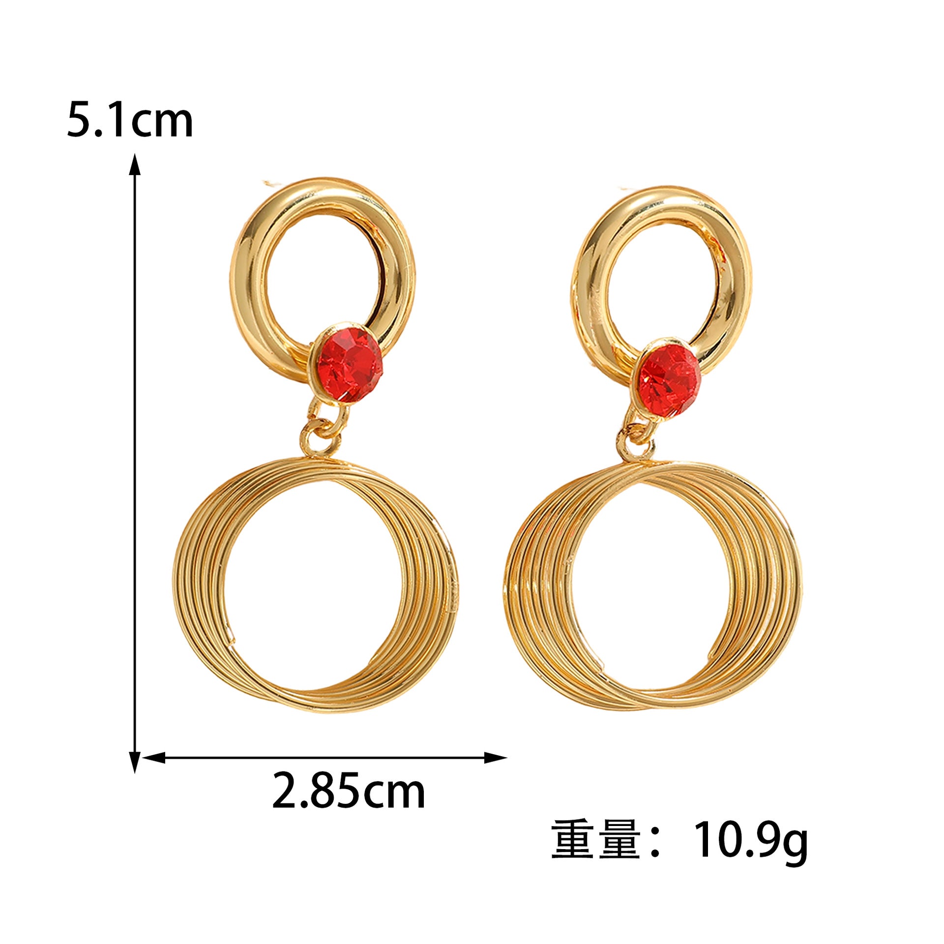 Damen Ohrringe mit elegantem spiralförmigem Design Shop Nory