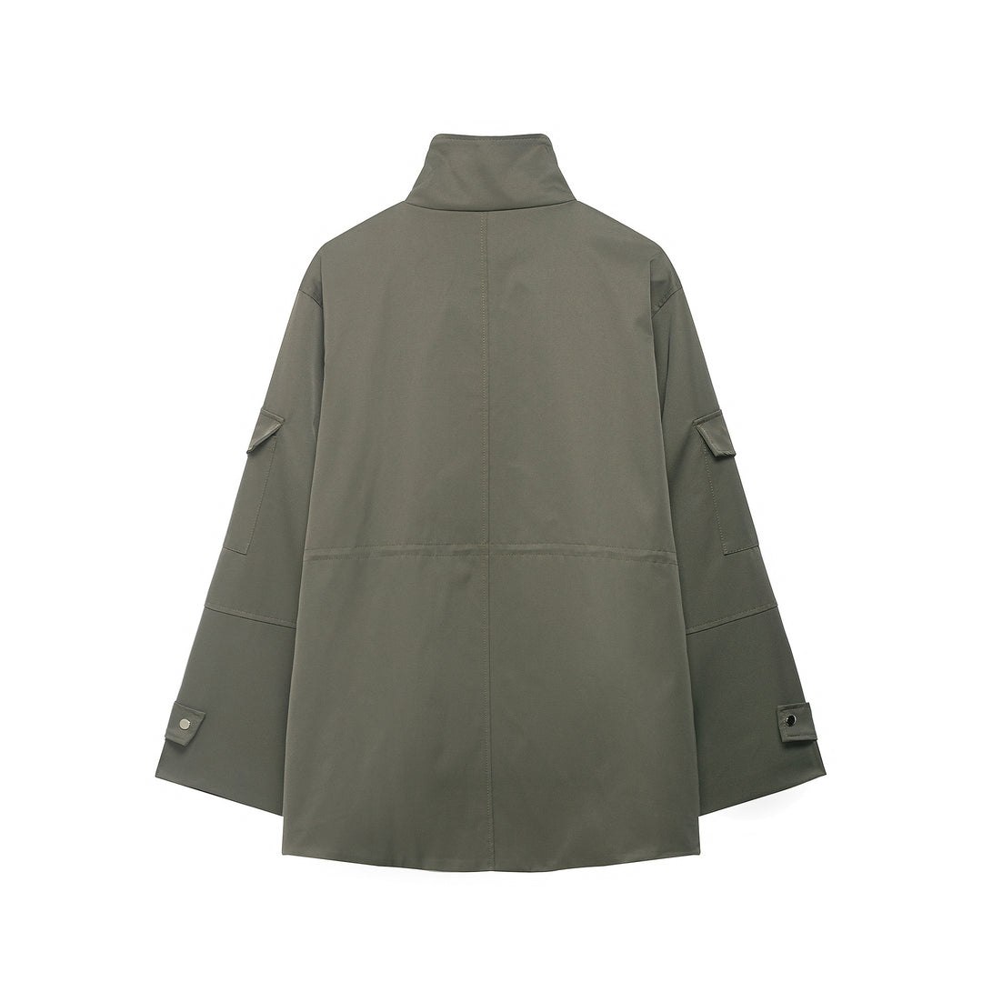 Damen Utility-Parka mit aufgesetzten Pattentaschen und hohem Stehkragen Shop Nory