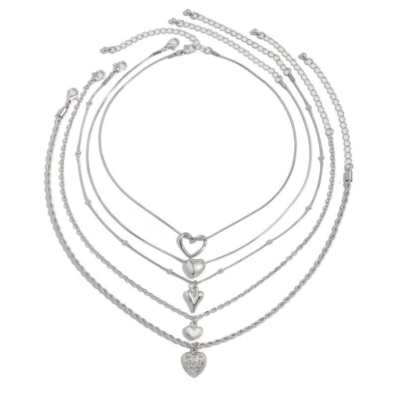 Halskettenset Mit Herzanhänger | Shop Nory
