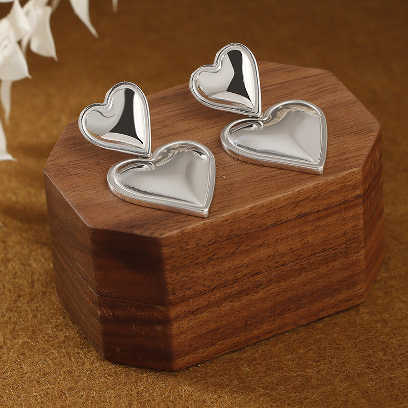 Damen elegante Ohrringe im Herzdesign Shop Nory