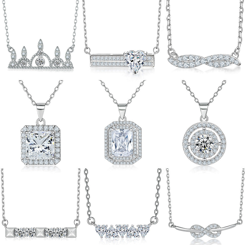 Damen Halskette mit unendlichem Symbol und funkelndem Zirkonia-Besatz Shop Nory 1779565410