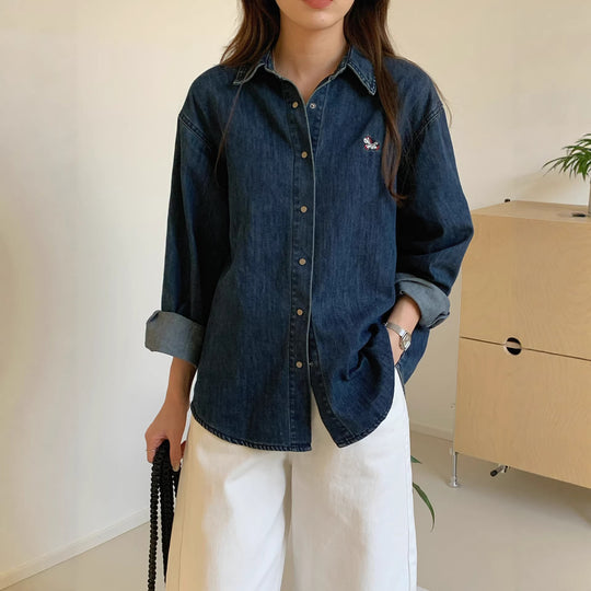 Damen Jeanshemd Shop Nory