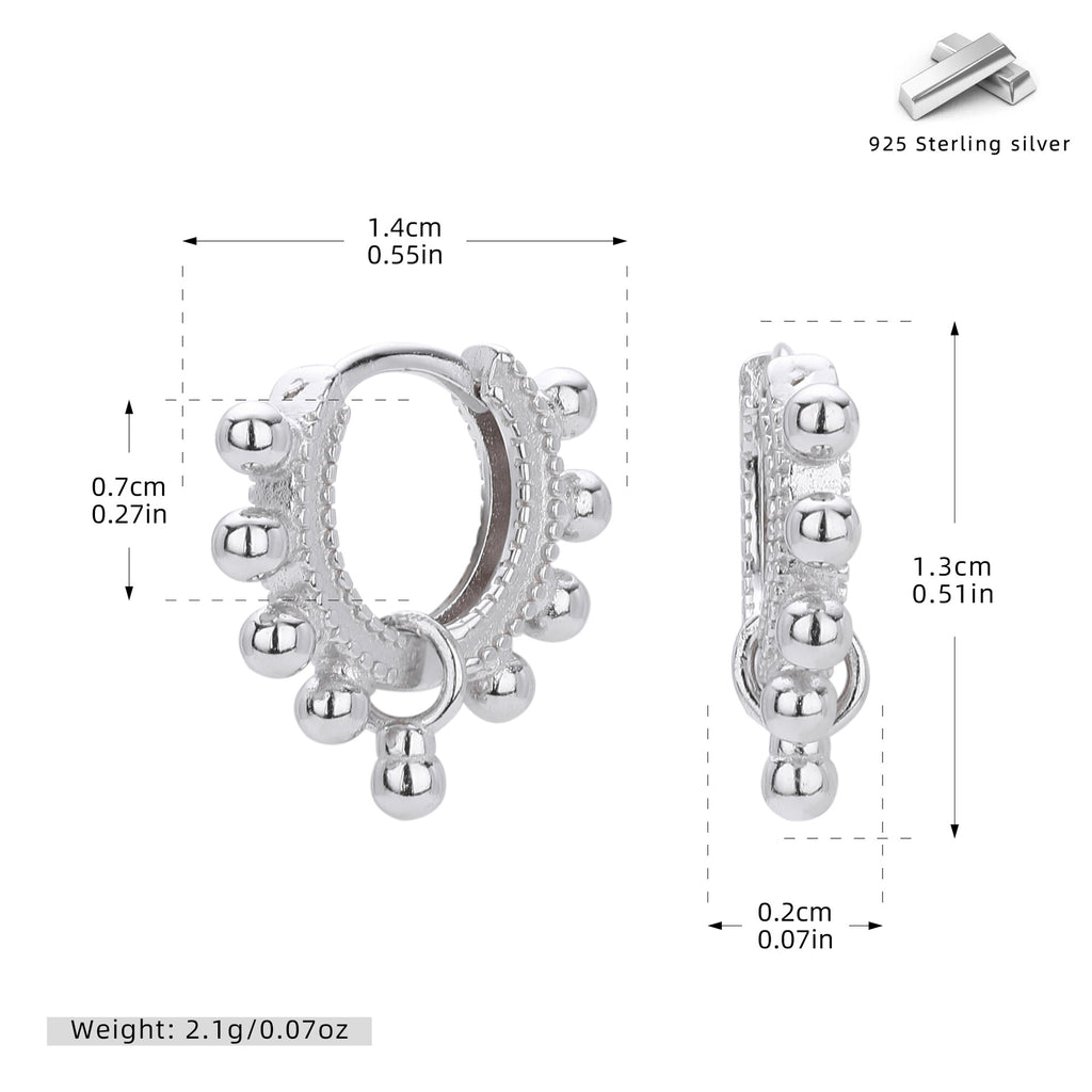Damen Elegante Ohrstecker mit goldfarbener Oberfläche Shop Nory