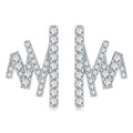 Damenohrringe im modernen geometrischen Design mit funkelnden Zirkonia-Details Shop Nory