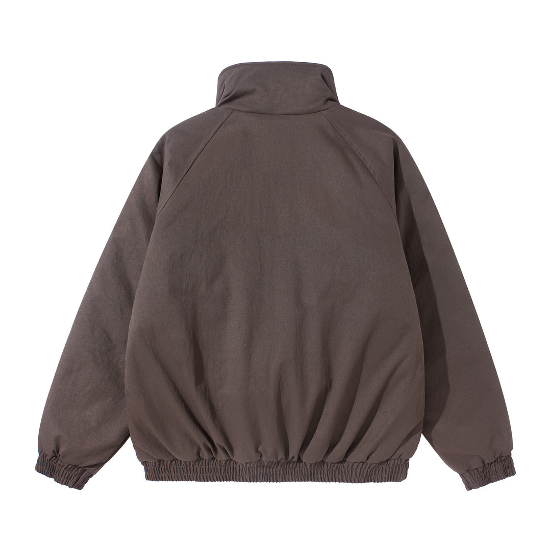 Unisex Kurz geschnittener Boxy‑Stehkragen‑Blouson mit elastischem Saum und verdeckten Einschubtaschen Shop Nory