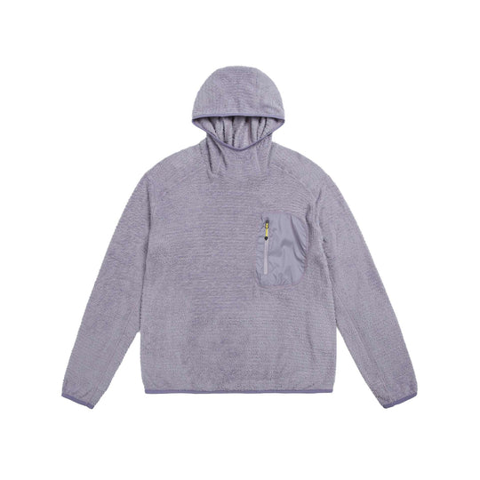 Unisex kuscheliger Kapuzen-Fleecepullover mit Brust-Reißverschlusstasche und elastischem Saum Shop Nory