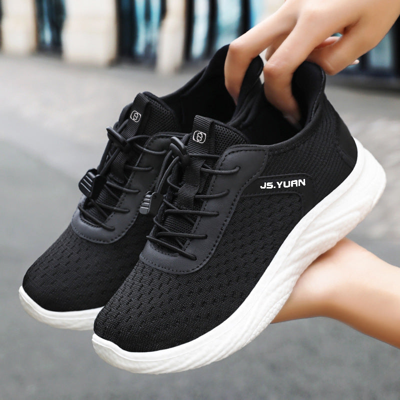 Damen nan leichter Strick-Sneaker mit elastischem Sockeneinstieg, Schnellzug-Schnürung und gedämpfter EVA-Zwischensohle Shop Nory