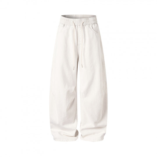 [Damen] Weite Culotte‑Hose mit hohem Elastikbund, Tunnelzug und Eingrifftaschen Shop Nory