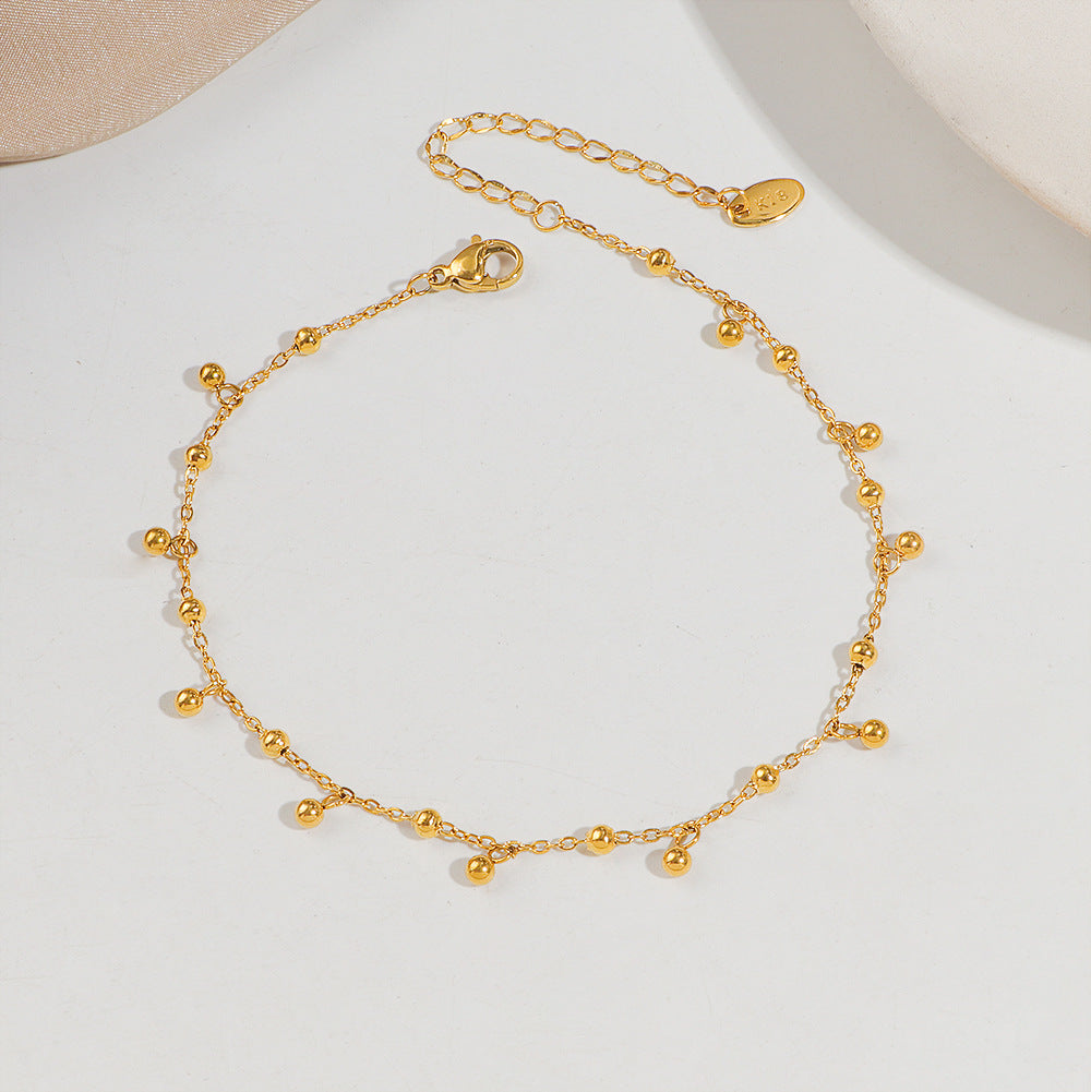 Dainty Gold Perlenkette Fußkettchen für Damen Shop Nory