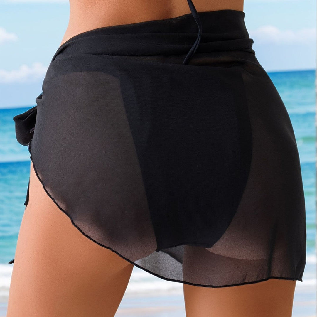 Damen Wickelrock mit Rüschendetails Shopnory