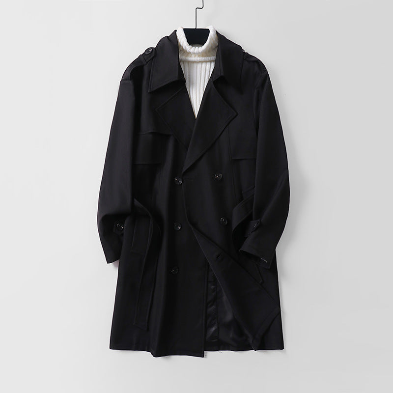 Damen Moderner Kurzmantel im Trench‑Stil mit doppelreihiger Knopfleiste und Epauletten Shop Nory