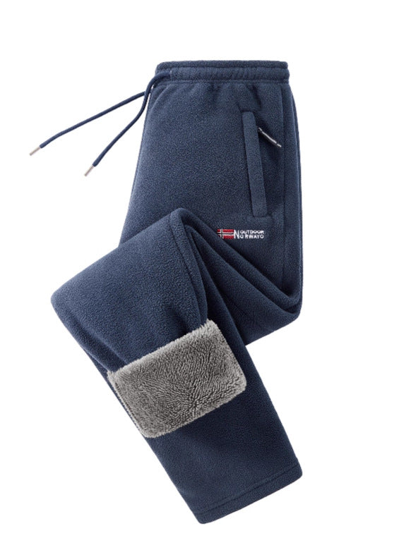 Damen Fleece-Jogginghose mit Teddy-Innenfutter und Reißverschlusstaschen Shop Nory