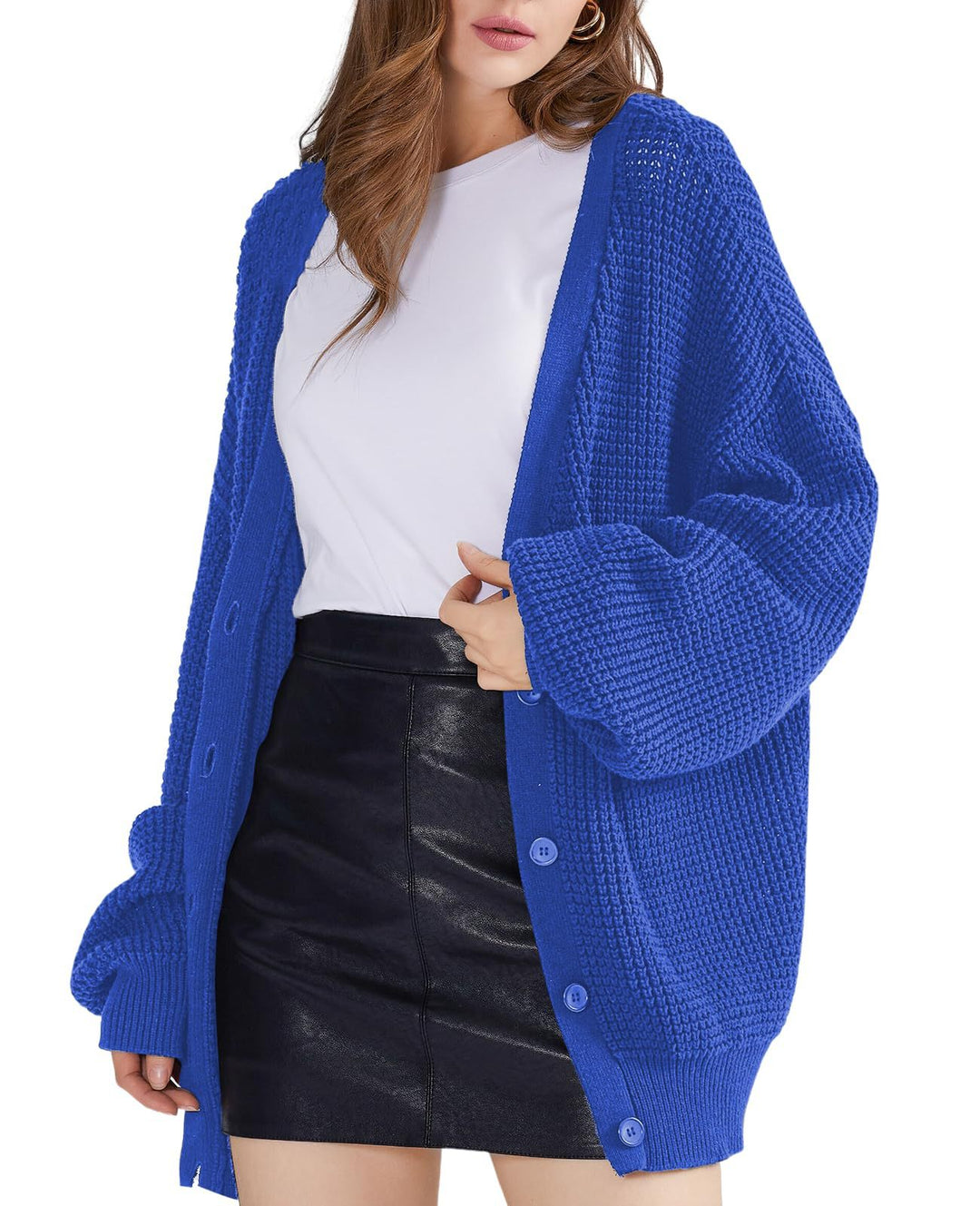 Damen Grobstrick Cardigan