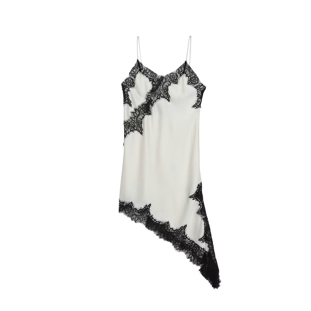 Damen asymmetrisches Spaghetti-Top