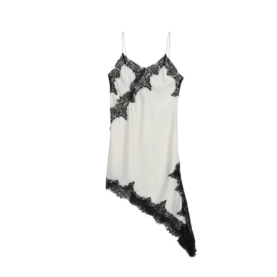 Damen asymmetrisches Spaghetti-Top