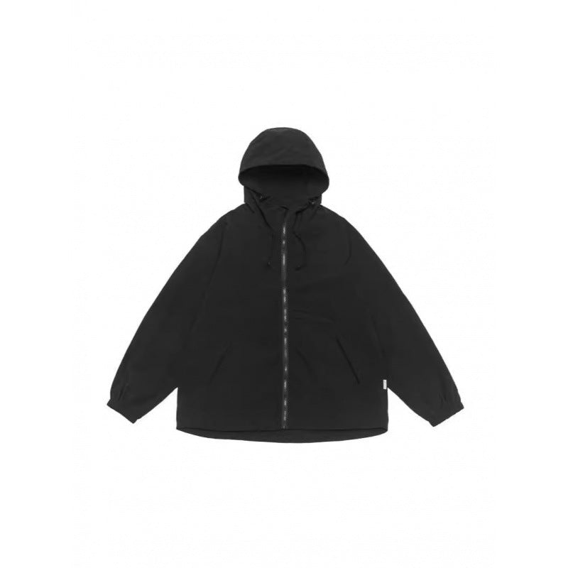 Unisex Weitgeschnittene Kapuzenjacke im Parka‑Style mit verlängertem Rückenteil und Tunnelzug Shop Nory