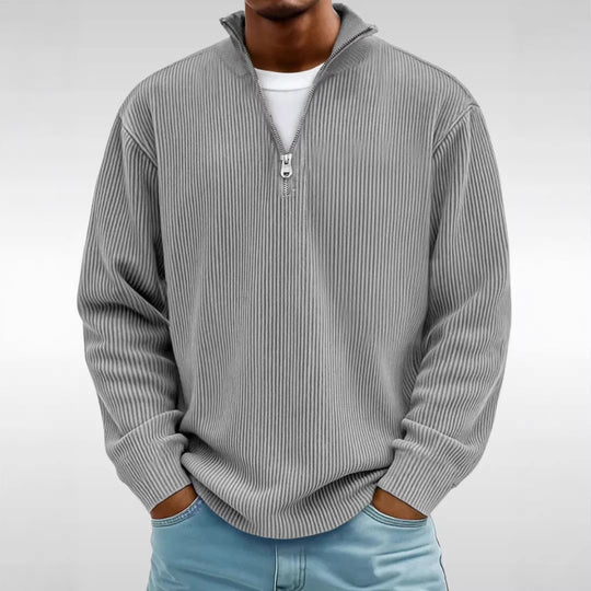 Herren Modischer Zip-Pullover
