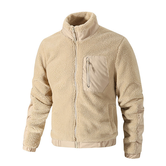 Herren Kuschelige Fleecejacke mit hohem Kragen Shop Nory