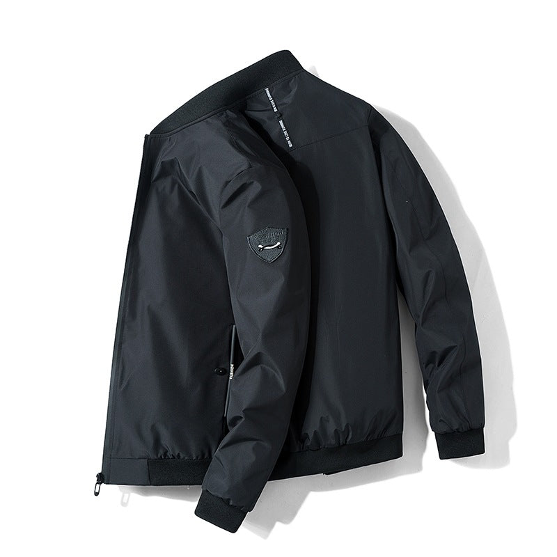 Herren Urbaner Microfaser-Bomber mit wasserabweisender Membran und verdecktem Frontzip Shop Nory