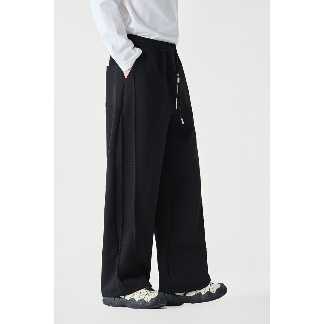 Damen Weite High‑Waist Jogginghose mit Ziernähten und Kordelzug Shop Nory