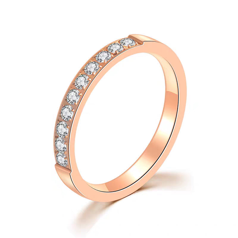 Damen Strahlender Crystal-betonter Bandring Shop Nory
