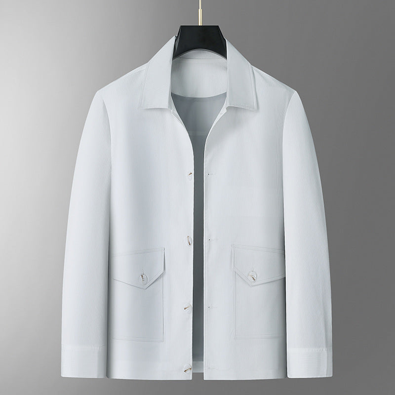 Herren Übergangsjacke im minimalistischen Worker-Stil mit Pattentaschen Shop Nory