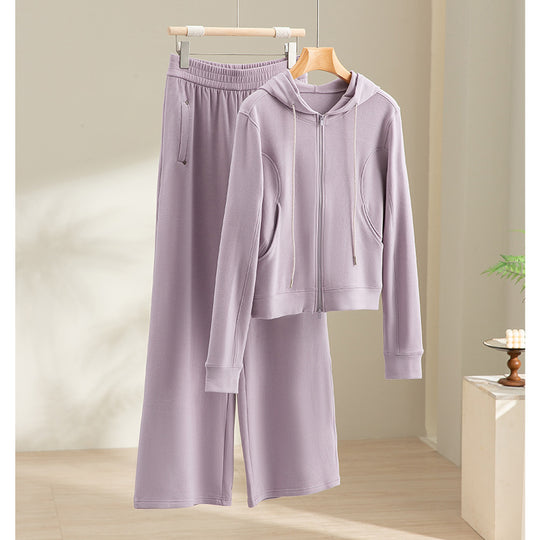 Damen Weite Satin-Loungehose mit elastischem Bund und Eingrifftaschen Shop Nory