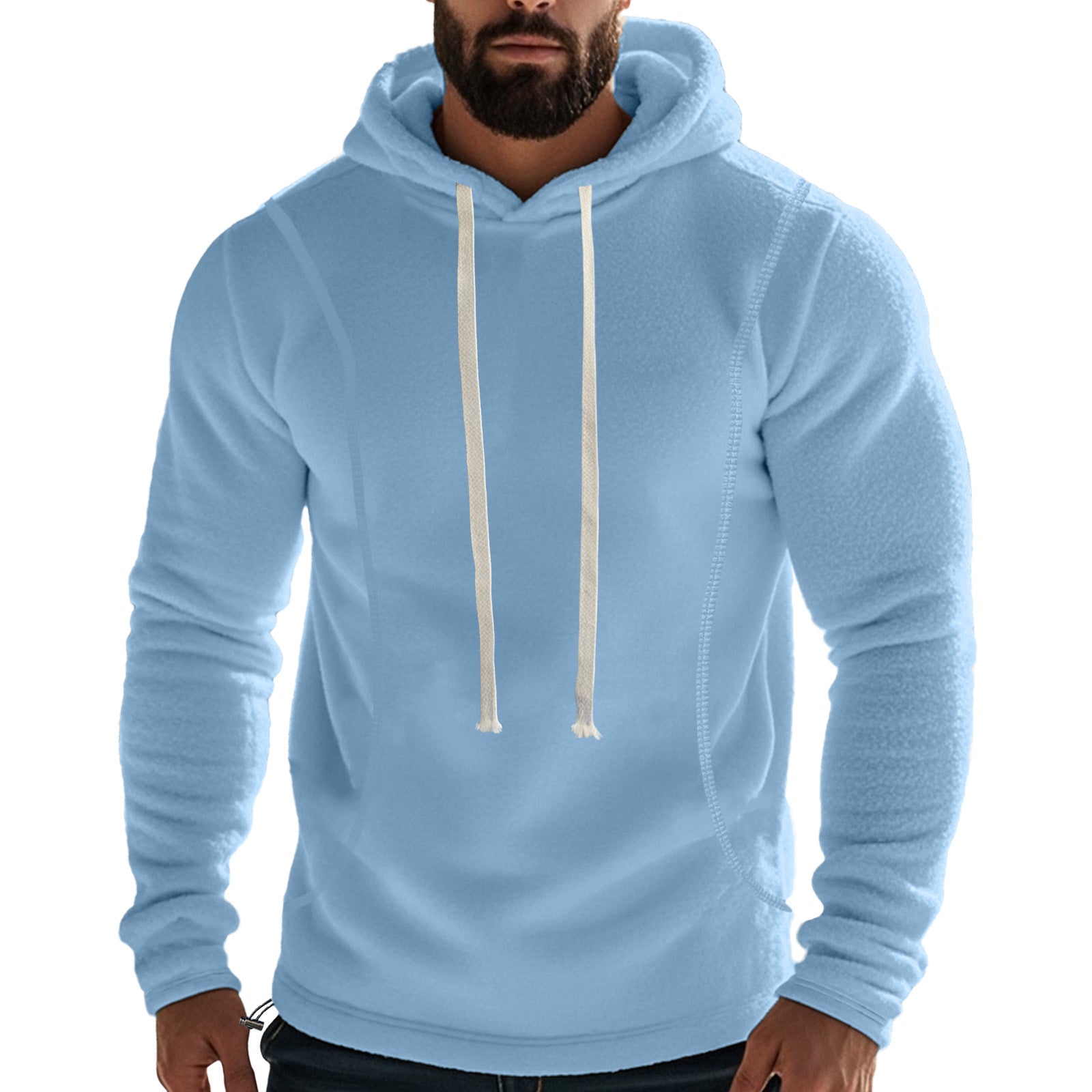 Herren Hochwertiger Fleece-Hoodie mit praktischer Kängurutasche und stylischem Design