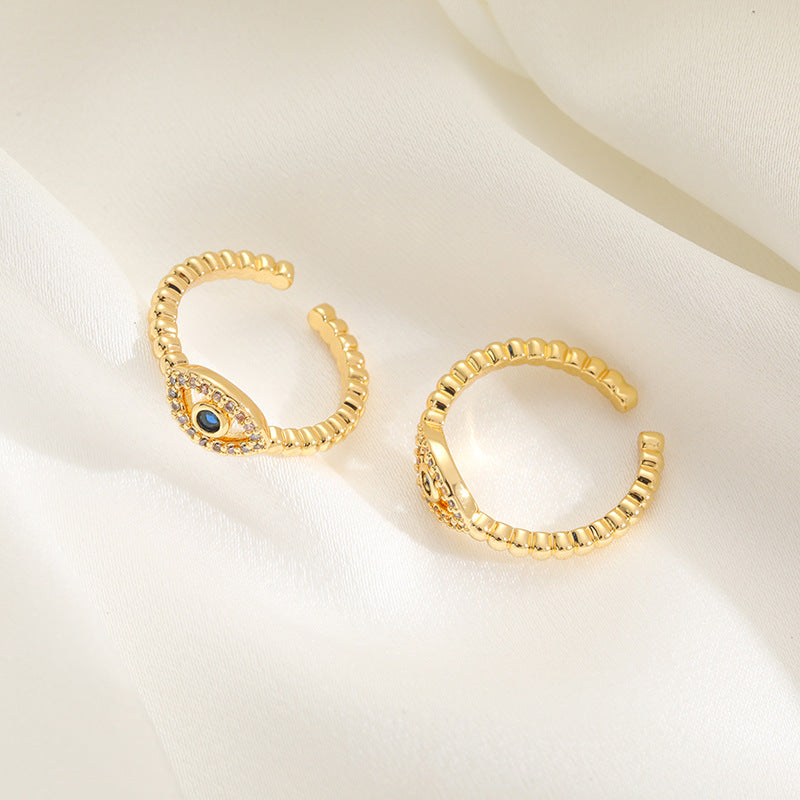 Damen Ring mit eleganter Augenstein-Applikation Shop Nory