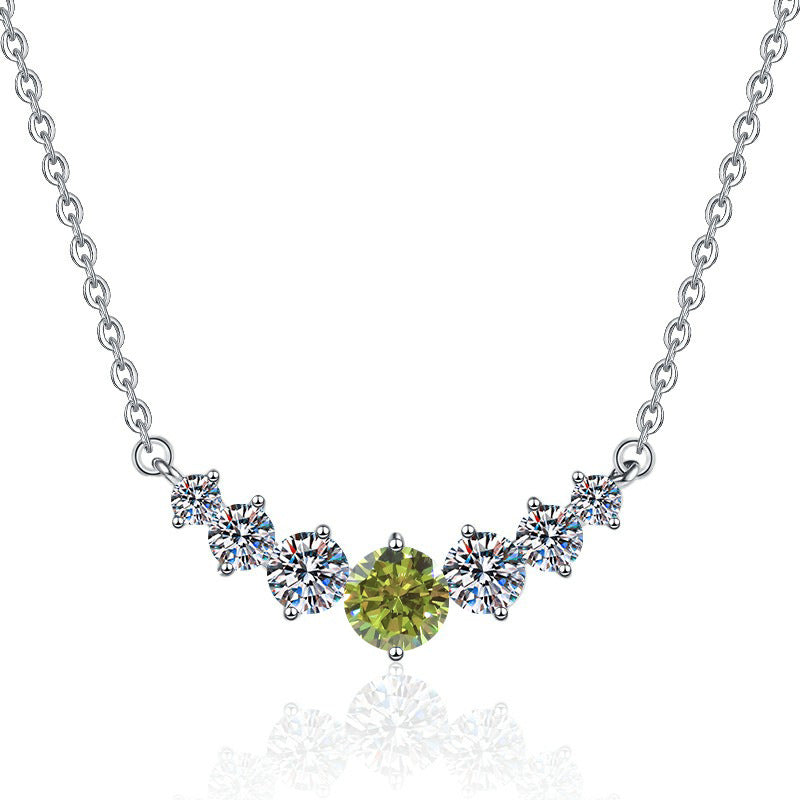 Damen Halskette mit funkelnden Zirkonia und exklusivem Design Shop Nory