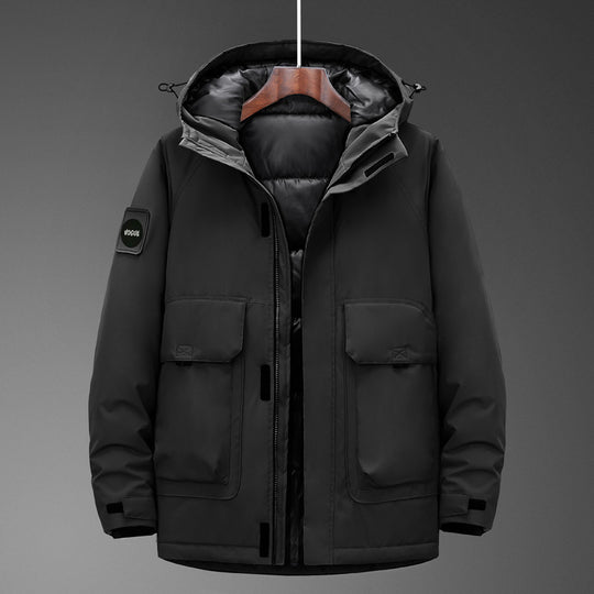Herren Technischer Parka mit wasserdichter Softshell-Außenhülle und gesteppter Thermoisolierung Shop Nory